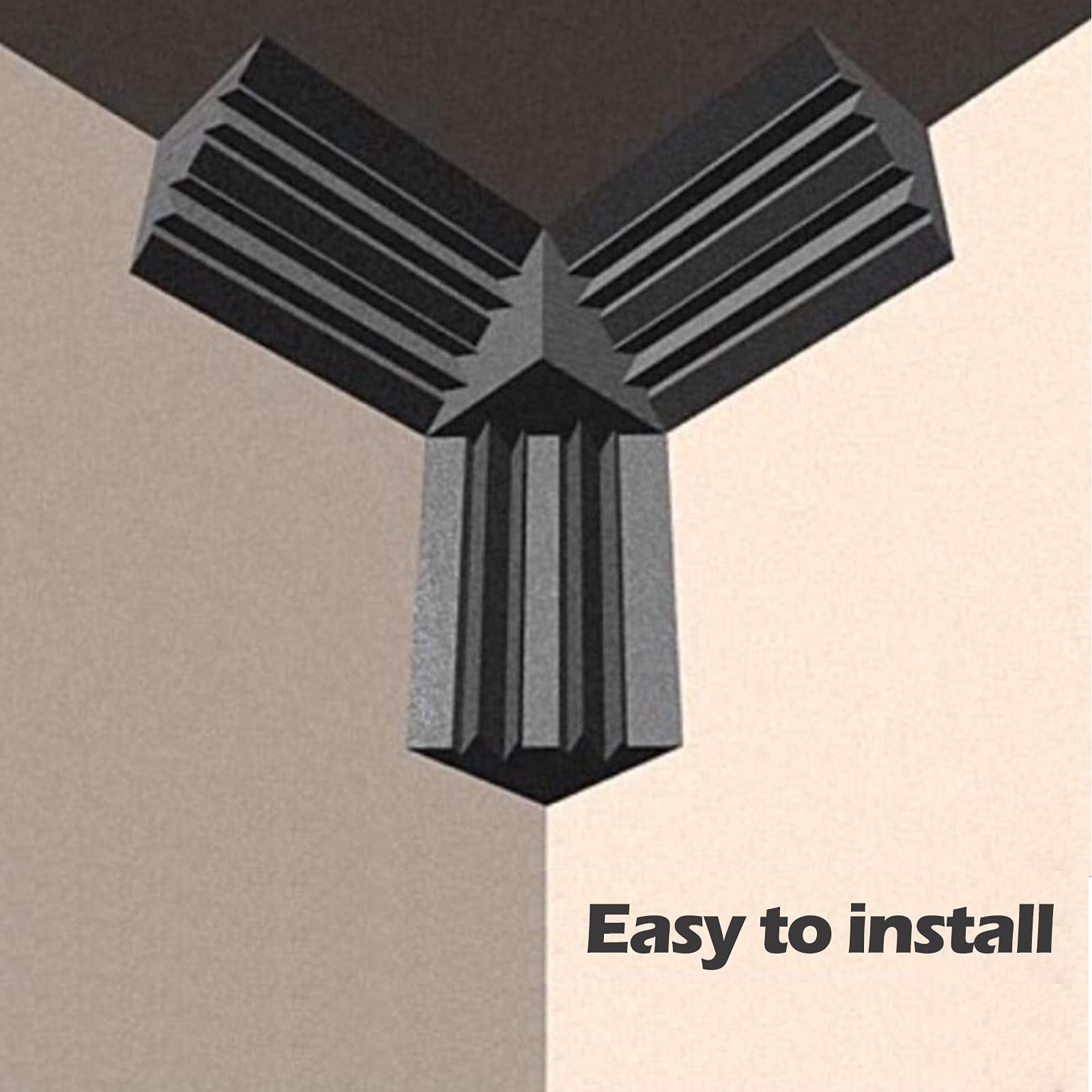 Bass Trap 7.8 x 7.8 x 7.8 Inchs, Bass Traps Acoustic Foam Corner, Acoustic Panels Sound Absorbing